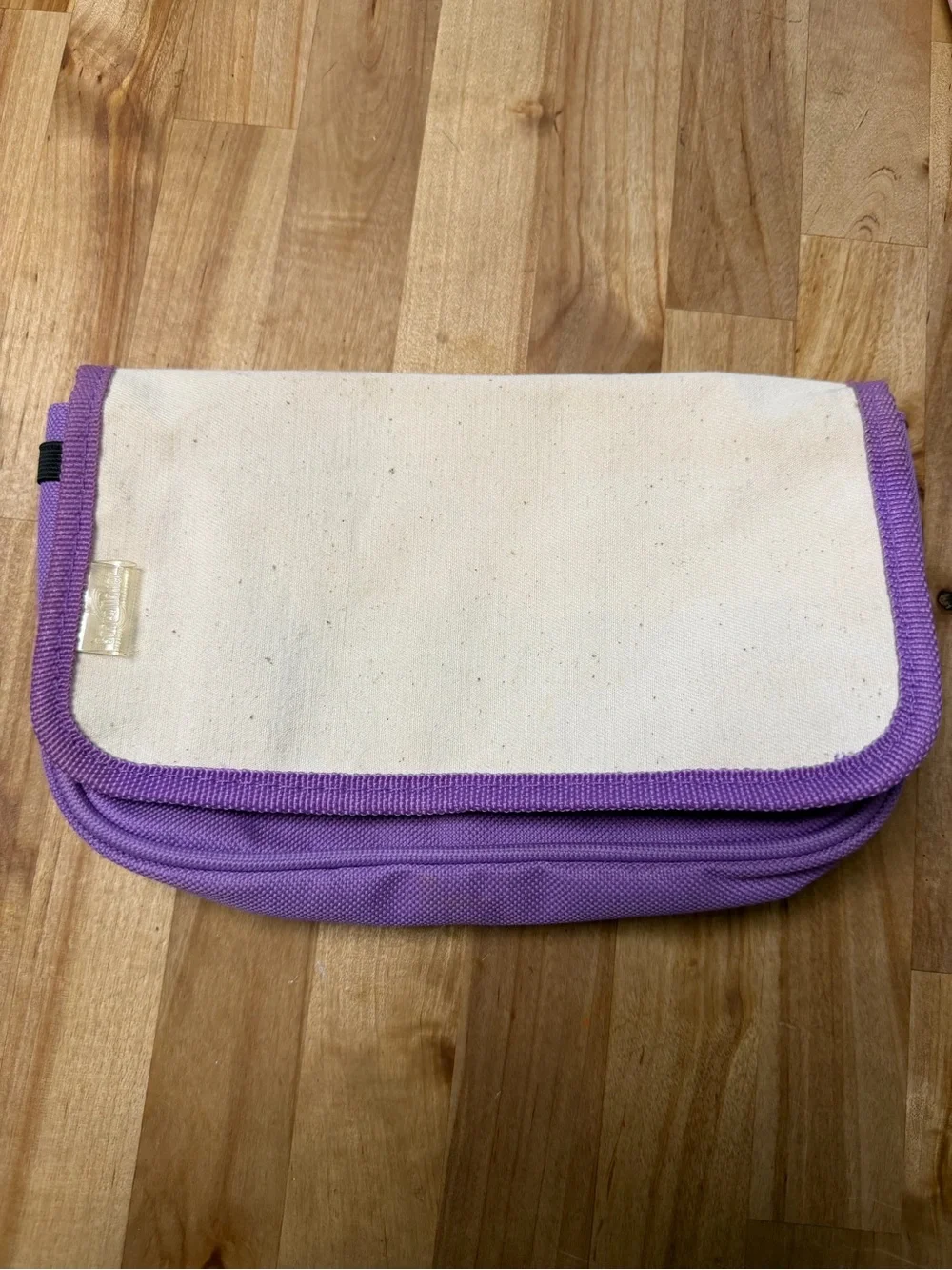 Y2K Spacemaker Canvas and Purple Zip Pen Case